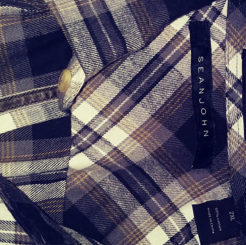 Long Sleeve Plaid Button Down - image 2